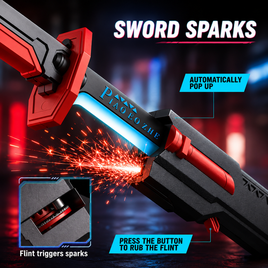 Kids RGB Laser Sword with Smoke & Light Effects