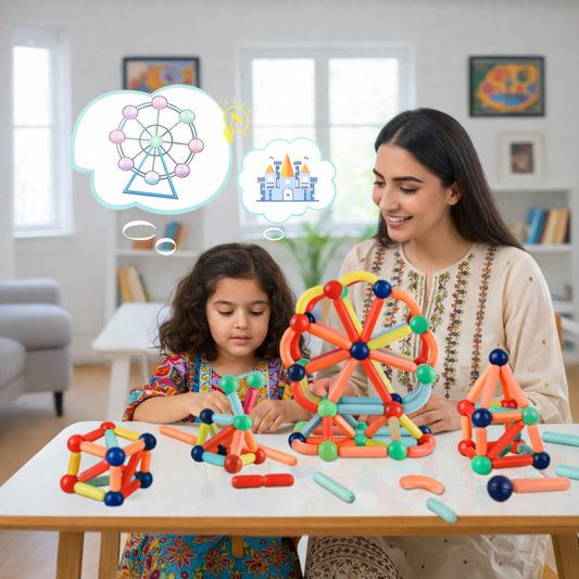 Magnetic Building Blocks Set for Kids – Brain Development Set