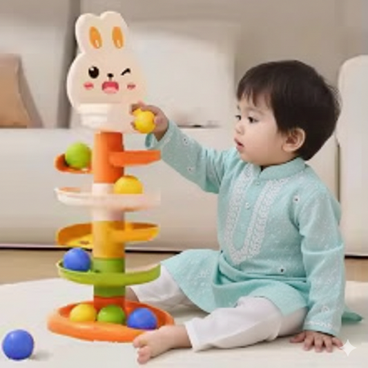 Rolling Ball Tower Toy for Babies & Toddlers