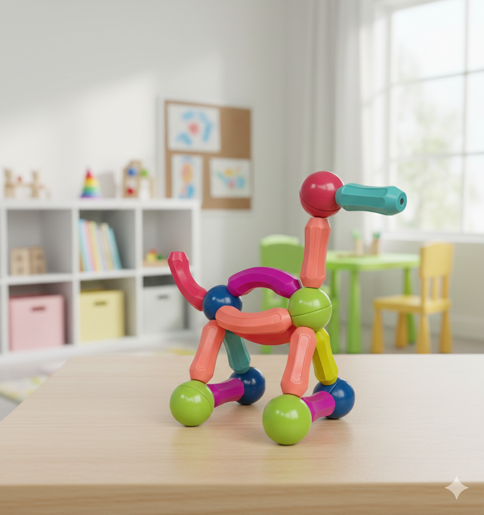 Magnetic Building Blocks Set for Kids – Brain Development Set